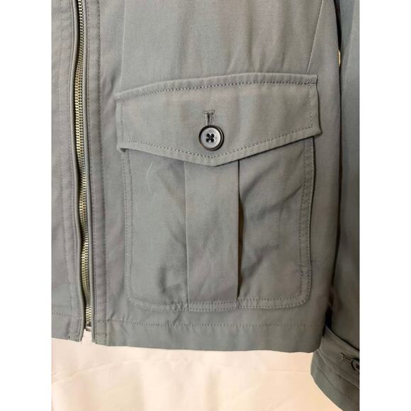 Vintage 90's Banana Republic Bomber Jacket Men’s Small Grey - Picture 3 of 9